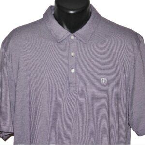 SHARP Travis Mathew Polyester/Cotton Polo No Club Logos 2XL, Lavender